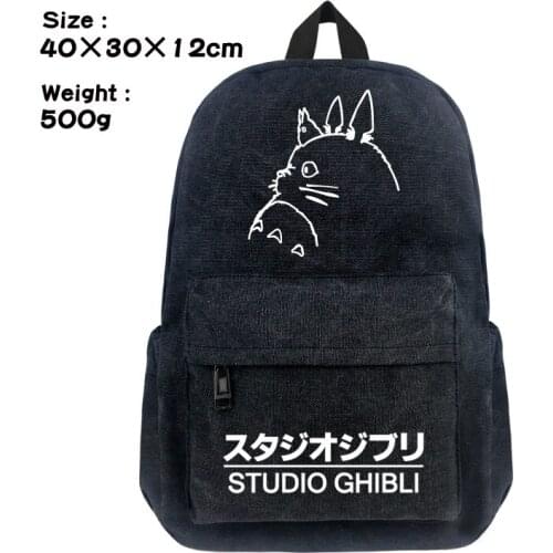 My Neighbor Totoro Cosplay Canvas Backpack Student School Shoulder Bag Teenage Laptop Travel Rucksack Gift