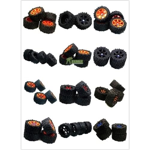 Wheel Tyre Assembly Set Tire Size: 220MM*105MM with Wheel Nut Cap (4PCS) Fit for /5 Traxxas TRX X-Maxx XMAXX RC CAR PARTS