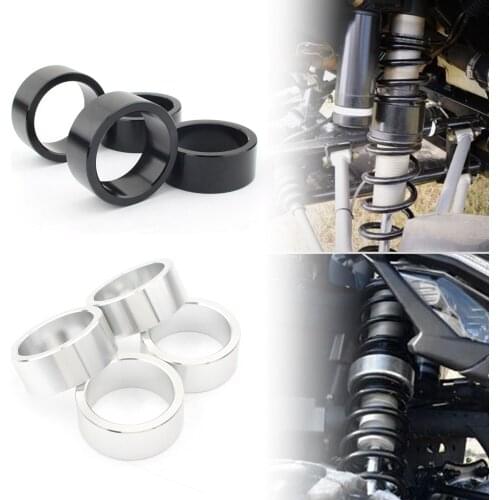 4 Pack 2.5'' Rise Suspension Lift Spacer Bushing Kit Fit for CAN AM Bombardier Outlander 650 800 ATV black /Silver