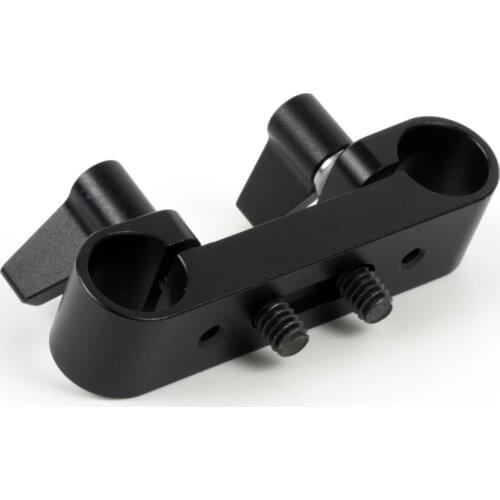 Short Notch Attaching Mount 15mm Rod Clamp Rail Block fr 15mm Rod Support System LWS Camera Rig Armor Cage Studio Production