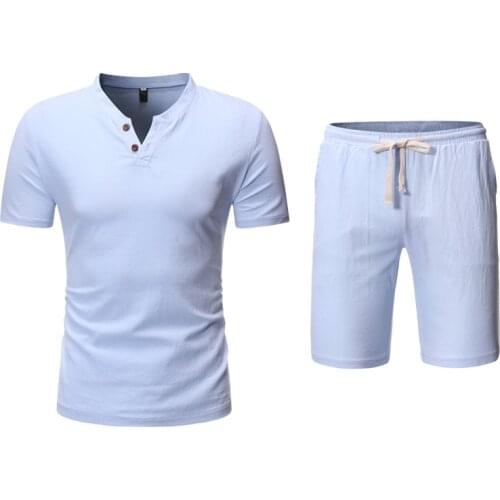 Mens Casual 2 Piece Tracksuit Men Summer Short Sleeve Top and Shorts Two Piece Set Running Jogging Sports Set Men Clothing 5XL