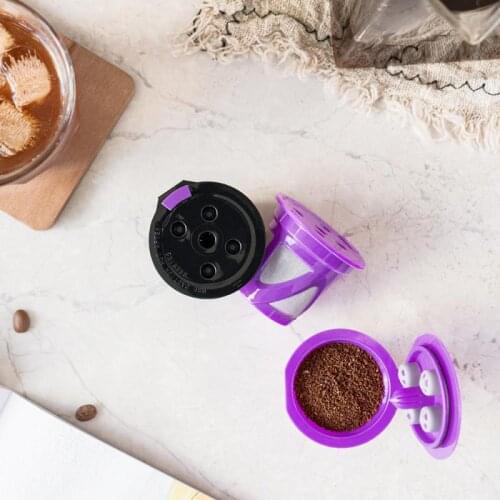 Keurig Refillable Coffee Capsule Reusable K-cup Filter For 2.0 & 1.0 Brewers K Cup Reusable For Keurig Machine K-Carafe Tamper