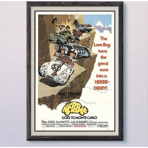 N153 HERBIE Vintage Classic Movie Wall Silk Cloth HD Poster Art Home Decoration Gift