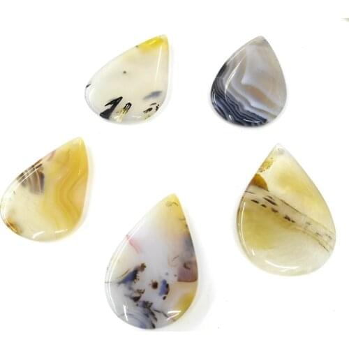 Natural Stone Hot Selling Trendy Agates Pendants Necklace Pendant for Jewelry Making DIY Necklace Size 29x45mm