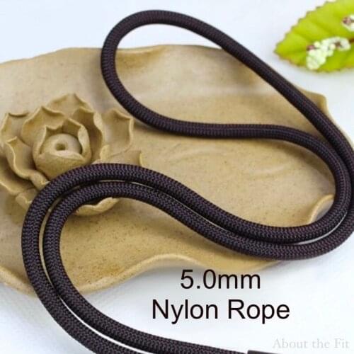 ATF Nylon Round Cords 5mm Braided Ropes DIY String Strap Threads Beading Bracelet For Jewelry Making Handcrafts Woven Lace