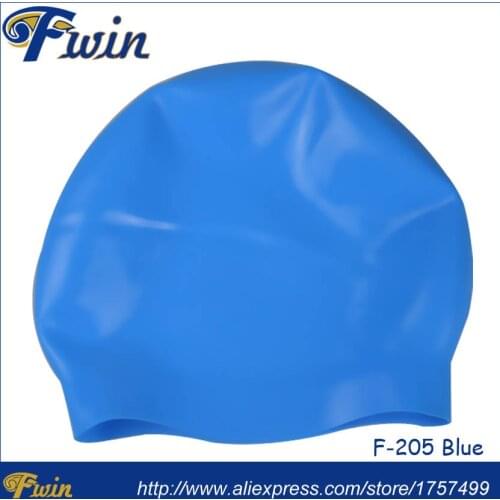 Newest Swimming cap solid color swimming cap Large waterproof shiny 60gs seamless cap can be customized printing your logo