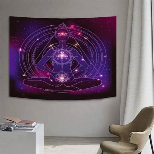 New starry sky meditation background cloth fashion household atmosphere decoration products Nordic living room bedroom tapestry