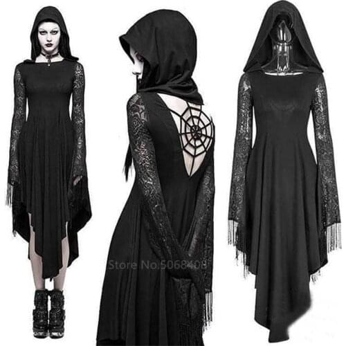 New Halloween Costumes for Women Adult Scary Demon Devil Costumes Black Hollow Back Vampire Carnival Masquerade costume