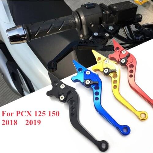 New Modified motorcycle cnc aluminium alloy pcx150 125 pcx brake clutch levers adjustable brake lever levers for pcx 2018 2019