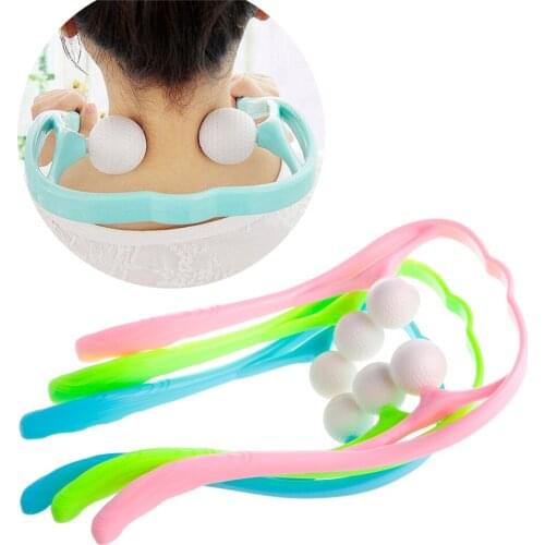 New Comfortable Neck Massager Roller Shoulder Back Pain Ball Self-massage Tool U2JD