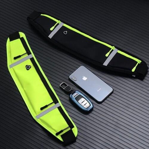 Men and womens large capacity waterproof fitness running belt multi-function mobile phone belt outdoor belt