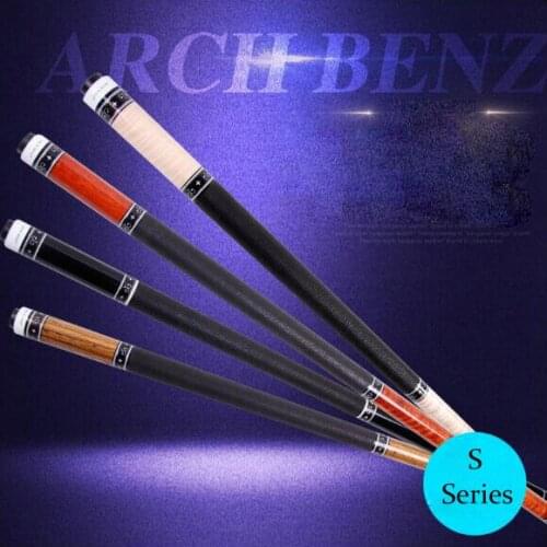 Original Arch Benz S Series Billiard Pool Cue 13mm Tip 149cm Length Professional Maple Shaft Billiards with Excellent Gifts