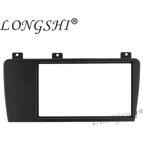 LONGSHI Double Din Car Radio Fascia Frame for 2004 2005 2006 2007 Volvo XC70 V70 S60 installation Trim Dashboard Panel Kit 2din