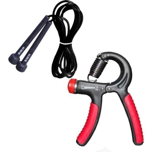 Delta 10-40Kg Hardness Adjustable-Resistant Hand Spring & Jump rope