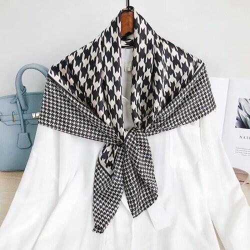 2021 new spring women scarf quality shawl silk fashion scarf headscarf beach sunscreen bag headscarf scarf 90cm*90cm