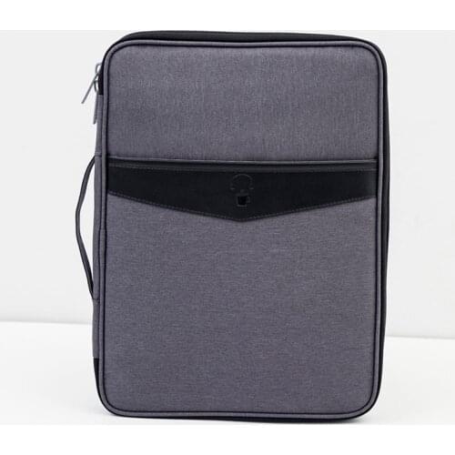 High Quality Solid Big Capacity Document Bags Waterproof Passport Holder Men Business Briefcase travel Accessories