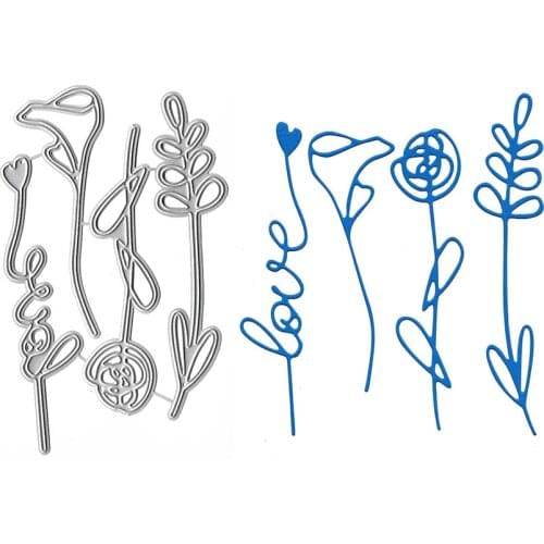 Cutting Dies Flower Scrapbook Paper Card Making Sketch Punch For Scrapbooking Notebook Craft Supplies Molds And Punching New