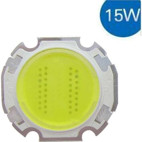 10pcs/lot 15W Cool White 6000~6700K Round COB LED SMD Light Bulb Lamp 1350LM DC45-51V