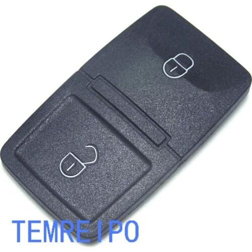 20pcs/lot 2 Buttons Replacement Remote Fob Key Buttons Repair Pad For VW