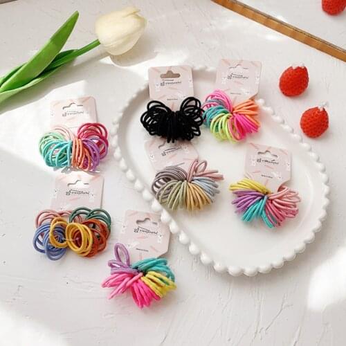 30PCS Colorful Small Hair Bands For Girls Baby Cute Hair Ties Elastic Rubber Band Ponytail Holder Fashion Hair Accessories
