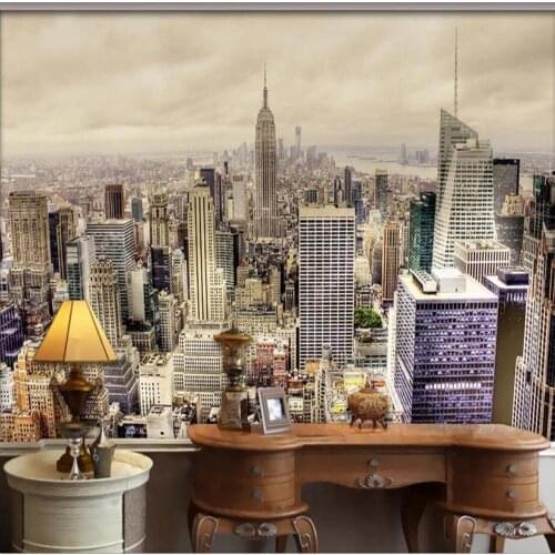 3D London City Wallpaper Mural Home Art Wall Murals Decal for Bedroom Living Room HD Printed Wall Paper Rolls Customize