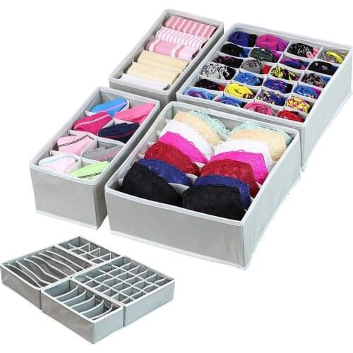 4-piece cloth underwear underwear bra socks storage box drawer divider box storage box 33 * 16 * 10.5cm clothing finishing box