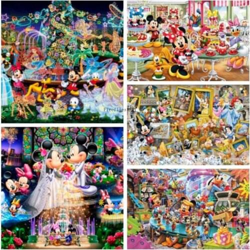 5D Diamond Painting Disney Collection Diamond Embroidery Full Square Drill Cross Stitch Kits Mosaic Home Decor Painting Gift