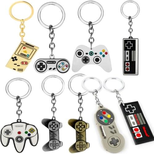 Game Controller Keychain Game Machine Handle Keychain Keyring Creative Gamepad Women Men Car Lovers Friend Gifts