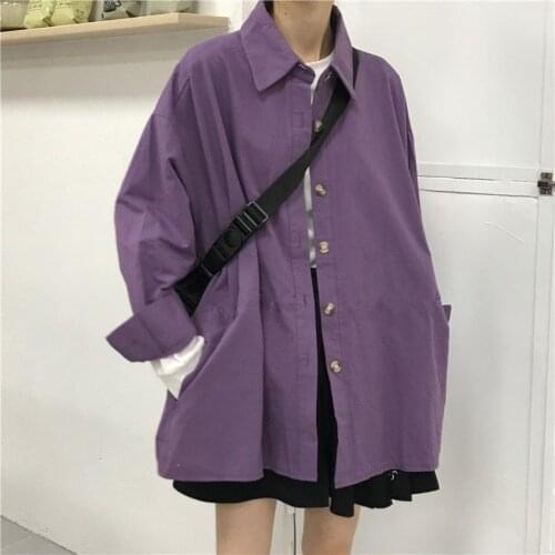 Korean 2021ins loose and versatile thin work clothes retro Hong Kong Style coat womens coat fashion Harajuku leisure