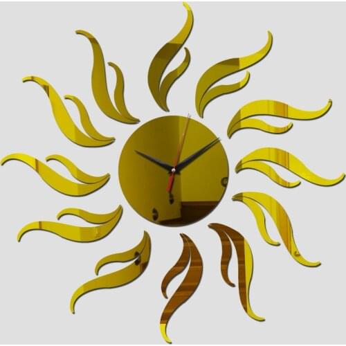 Wall Clock Modern Design Acrylic Wall Watch Home Decor 3d Mirror Clocks Safe Modern Design Diy Digital Sticker Farmhouse 25XX05