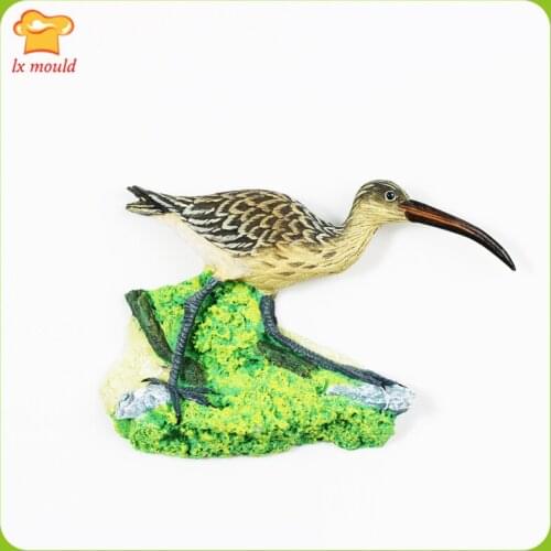Qiu Yu Bird Silicone Moulds Dry Pez Clay Mould Early Education Painting Bird Molds