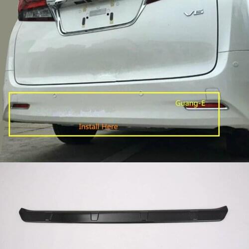 Car body styling rear door license tailgate bumper frame plate trim lamp trunk For Toyota Alphard Vellfire 2016 2017 2018 2019