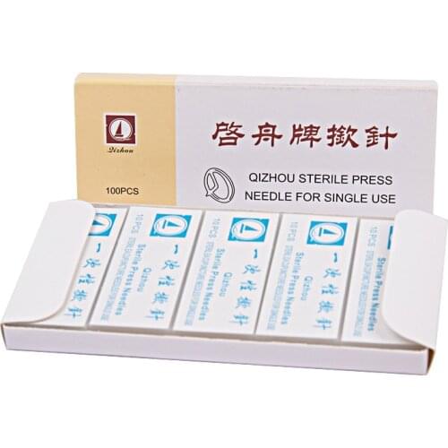 Qizhou sterile ear press needle for single use ear acupuncture needles acupuncture beauty massage use