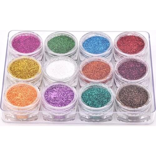 Ultra fine Nail Glitter Metal fine glitter set makeup glitter powder set glitter comb sets
