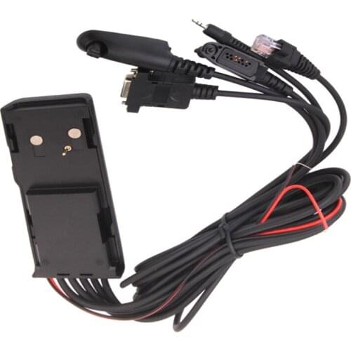 For Motorola Walkie Talkie Universal RIB-Less 5 IN 1 Programming Cable HKN9857 For Motorola Radios