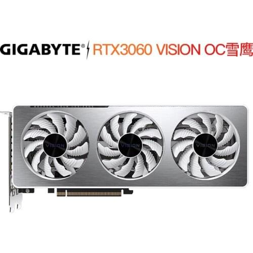 Suo Suanli Gigabyte rtx3060 gaming 12g game graphics card, magic Eagle snow Eagle white video game. Independent display 2060