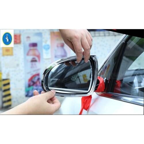 Yimaautotrims Rearview Mirror Rain Eyelid Eyebrow Protector Frame Cover Stickers Trim Fit For KIA Sportage 2016 2017 2018 ABS