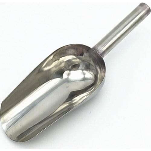 1 x 12 Inch Bar Ice Scoop Dry Goods Candy Spice Scoop Stainless Steel Home Convenient Tool