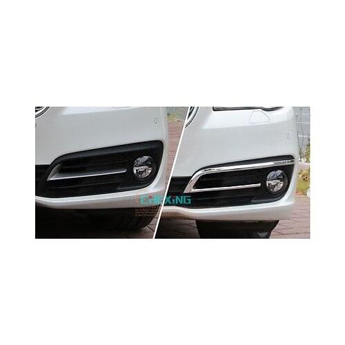 For 2015-2014 BMW 5 Series f10 Chrome Front Fog light foglamps cover trim 2pcs