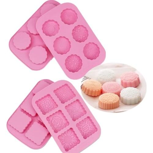3D Round & Square Silicone Soap Mold Making Cake mold lotion bars Mold Chocolate Mold soap form