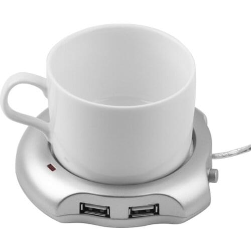 4 Port USB Tea Coffee Cup Mug Warmer Heater Pad Powered From Hub PC Newest Drop Shipping Wholesale