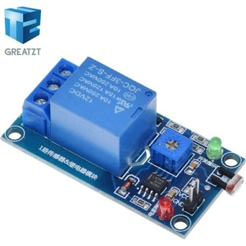 5V 12V Light Photoswitch Sensor Switch LDR Photoresistor Relay Module Light Detection Photosensitive Sensor Board For Arduino