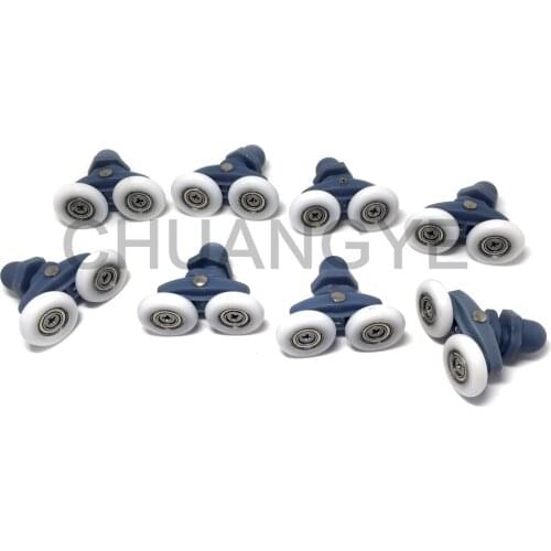 8 Shower Door ROLLERS / Runners / Pulleys / Wheels bathroom Replacement Parts 25mm
