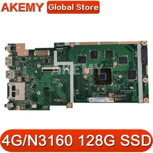 90NB0BL0-R02600 For ASUS C300SA C300S motherboard Laptop REV2.0 C300SA Main Board W/ 4G RAM N3160 4-Cores CPU 128G-SSD