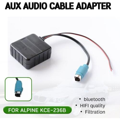 Bluetooth Aux Receiver Cable Adapter for For Alpine CD Host KCE-236B 9870/9872 Hifi Quality Aux Music Input Interface