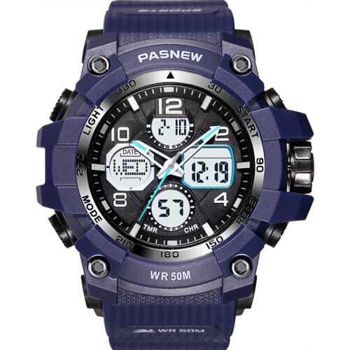 PASNEW Brand Watch Fashion Outdoor Sport Watches Men 5Bar Waterproof Swim Dive Watches Quartz Wristwatches Men Reloj Hombre 2021