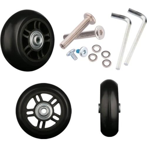 Luggage Wheels Travel Pull Case Toolbox Casters Aircraft Silent Wheel Replacement Accessories 22inch 24inch