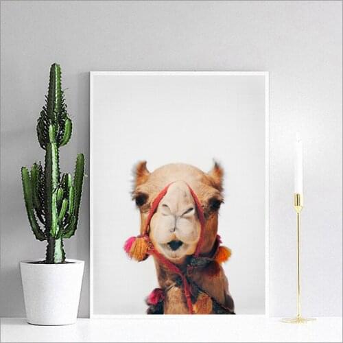 Desert Animal Camel Wall Art Print and Poster , Camel Photography Canvas Painting Wall Art Picture Bohemian Prints Decor