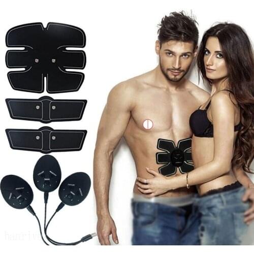 USB Charging Abdominal Machine Electric Muscle Stimulator EMS Trainer Fitness Weight Loss Body Slimming Massage Device