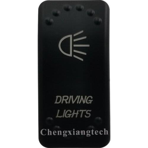 Laser Etched -DRIVING LIGHTS- Led Backlit Rocker Switch Cap for Car Boat Truck Rv Switch Auto DIY Replacing, Cover Only